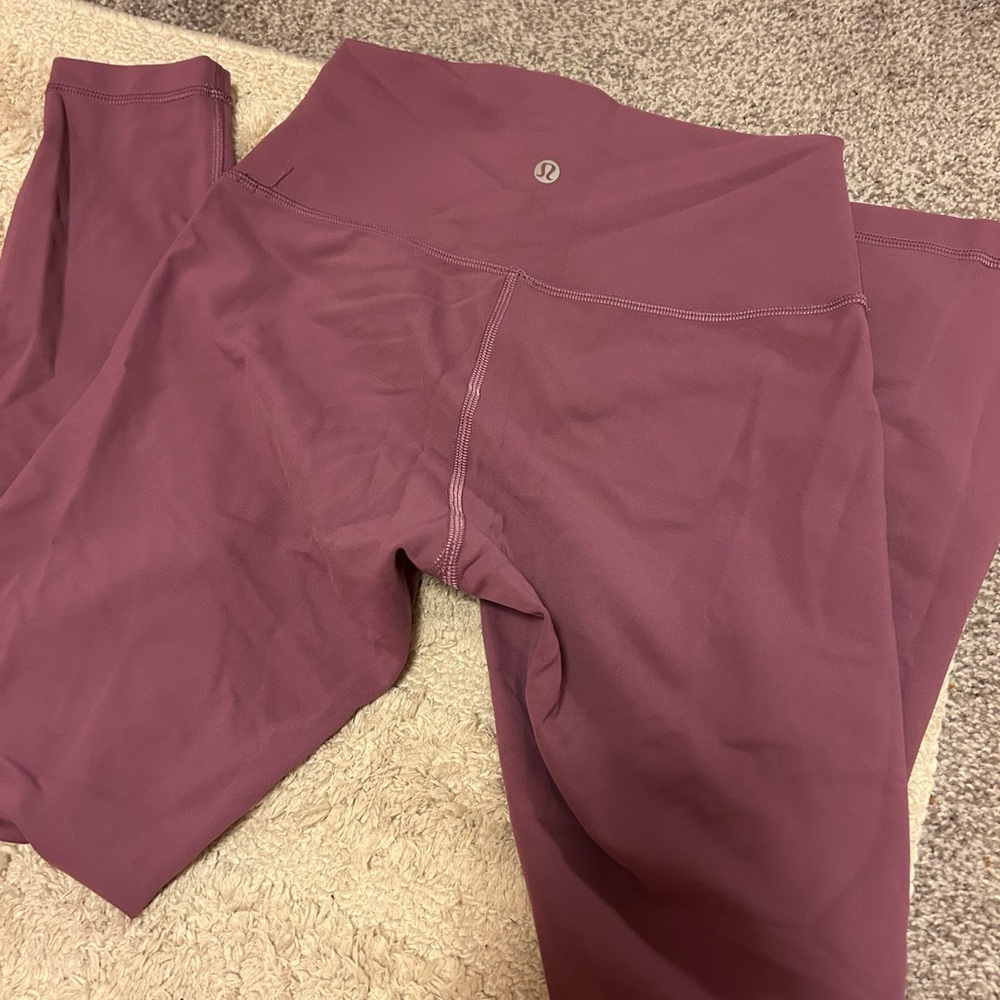 Lululemon wunder train high rise tight vintage plum